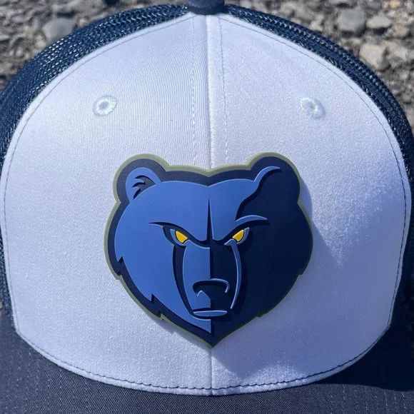 Memphis Grizzlies 3D YP Snapback Trucker Hat- Charcoal/ Black - Picture 2 of 3